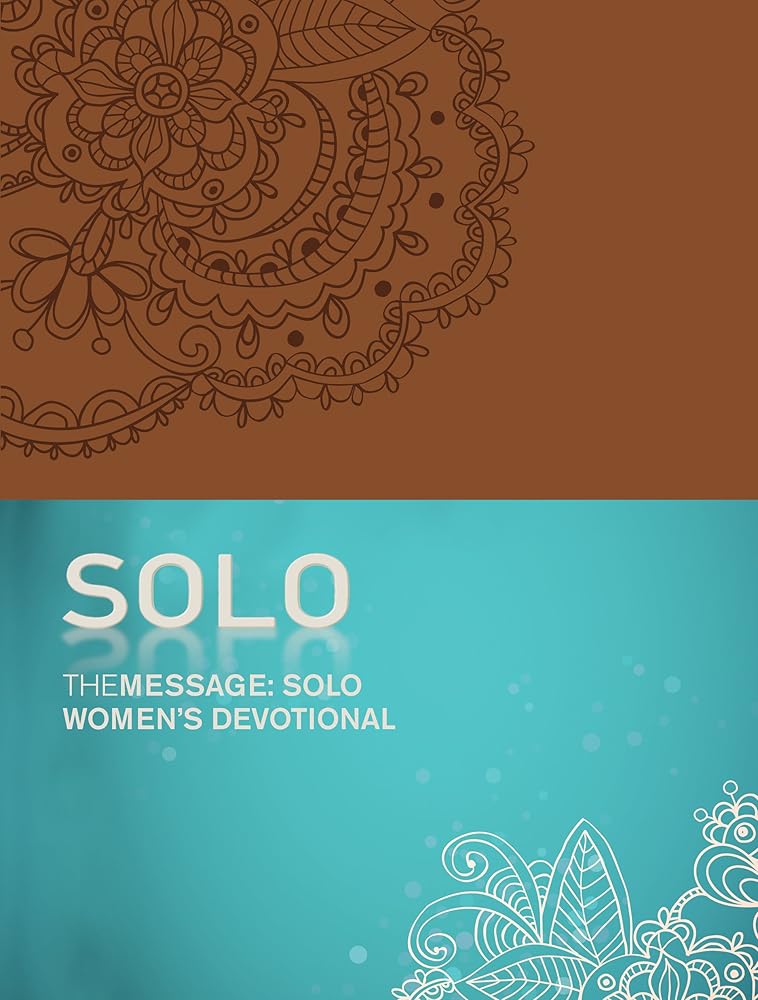 The Message: SOLO Women's Devotional (Leather-Look, Tan) cover image