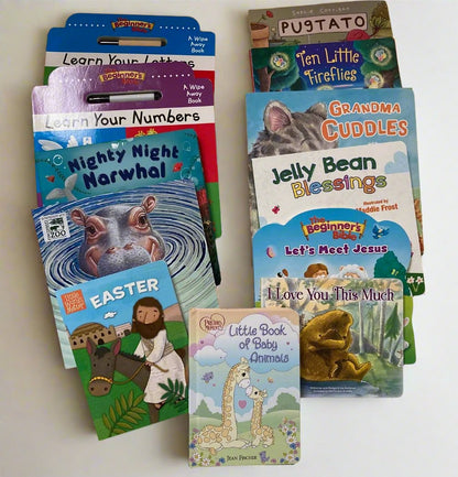 Children's Board Book DIY Book of the Month Club (12 Books - Ages 1-5)