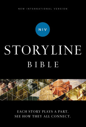 NIV, Storyline Bible, Hardcover, Comfort Print: Each Story Plays a Part. See How They All Connect. *Very Good*