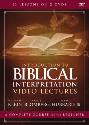 Introduction to Biblical Interpretation Video Lectures: An Introduction