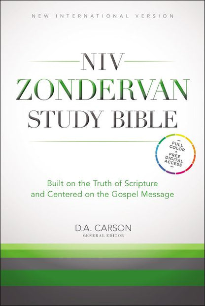 NIV Zondervan Study Bible, Hardcover: Built on the Truth of Scripture and Centered on the Gospel Message *Very Good*