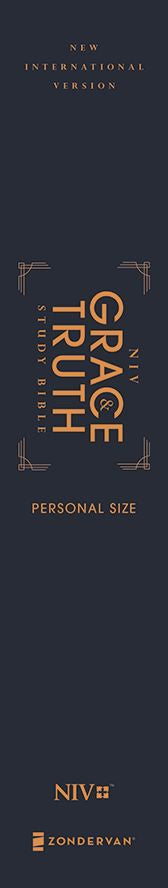 NIV, The Grace and Truth Study Bible, Personal Size, Hardcover, Red Letter, Comfort Print