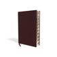 NIV, Thinline Bible, Giant Print, Bonded Leather, Burgundy, Red Letter, Thumb Indexed, Comfort Print