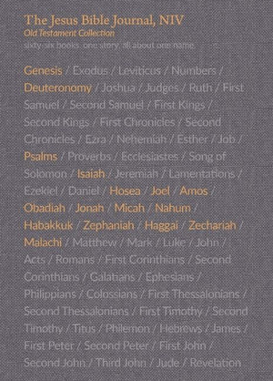 The Jesus Bible Journal, Selected Old Testament Books, 5-Volume Boxed Set, NIV, Paperback, Comfort Print