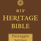 NIV, Heritage Bible, Passaggio Setting, Genuine Leather, Buffalo, Blue, Line Matched, Art Gilded Edges, Comfort Print: Elegantly uniting single and ... into one Passaggio Setting Bible design