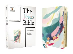 The Jesus Bible Artist Edition, NIV, Leathersoft, Multi-color/Teal, Thumb Indexed, Comfort Print