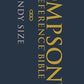 NIV, Thompson Chain-Reference Bible, Handy Size, European Bonded Leather, Black, Thumb Indexed, Red Letter, Comfort Print *Like New*