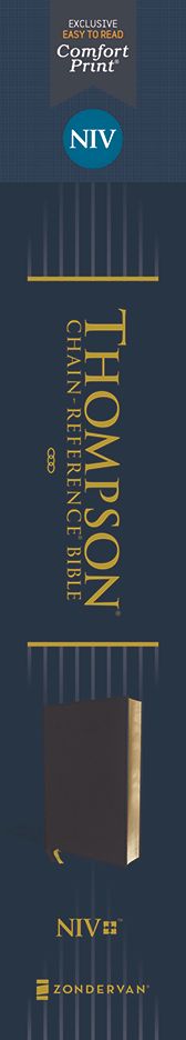 NIV, Thompson Chain-Reference Bible, Leathersoft, Navy, Red Letter, Comfort Print *Like New*