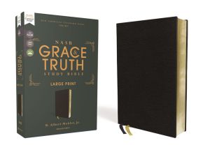 NASB, The Grace and Truth Study Bible, Large Print, European Bonded Leather, Black, Red Letter, 1995 Text, Comfort Print