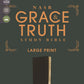 NASB, The Grace and Truth Study Bible, Large Print, European Bonded Leather, Black, Red Letter, 1995 Text, Comfort Print