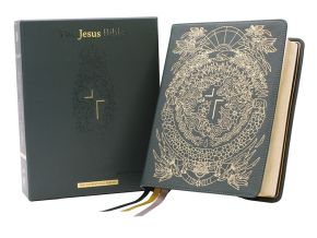 The Jesus Bible Artist Edition, NIV, Genuine Leather, Calfskin, Green, Limited Edition, Comfort Print *Like New*