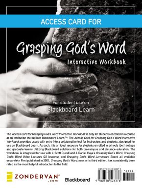 Access Card for Grasping God's Word Interactive Workbook: For Student Use on the Blackboard Learn(TM) Platform