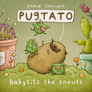 Pugtato Babysits the Snouts *Very Good*