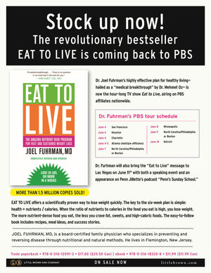Eat to Live: The Amazing Nutrient-Rich Program for Fast and Sustained Weight Loss, Revised Edition *Very Good*