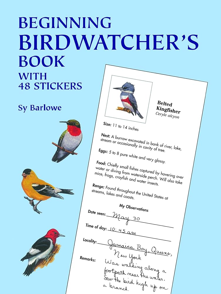 Beginning Birdwatcher's Book: With 48 Stickers (Dover Kids Activity Books) cover image