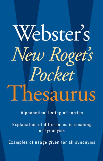 Webster's New Roget's Pocket Thesaurus *Very Good*