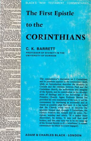 First Epistle to the Corinthians (New Testament Commentary) *Very Good*