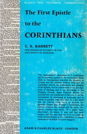 First Epistle to the Corinthians (New Testament Commentary) *Very Good*