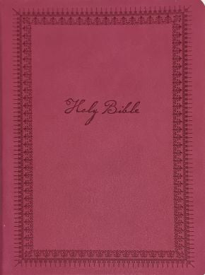 NKJV Bible Giant Print Pink Leathersoft *Very Good*