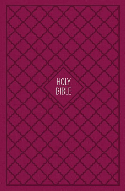 KJV, Thinline Bible, Standard Print, Cloth over Board, Pink, Red Letter Edition, Comfort Print