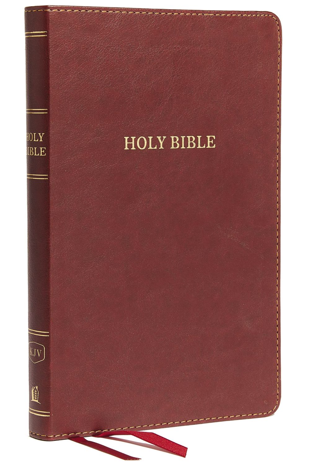 KJV, Thinline Bible, Standard Print, Imitation Leather, Burgundy, Red Letter Edition, Comfort Print