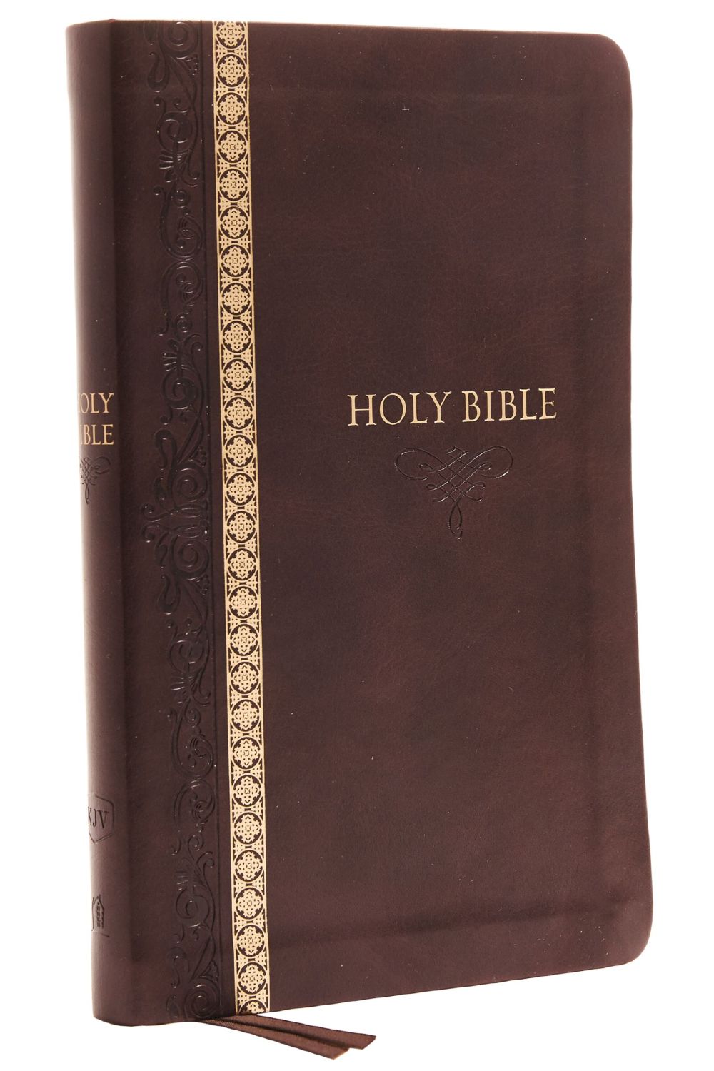 KJV, Thinline Bible, Leathersoft, Brown, Thumb Indexed, Red Letter, Comfort Print: Holy Bible, King James Version