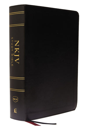 NKJV Study Bible, Leathersoft, Black, Full-Color, Comfort Print: The Complete Resource for Studying God'€™s Word