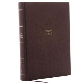 The KJV, Open Bible, Hardcover, Brown, Red Letter Edition, Comfort Print: Complete Reference System