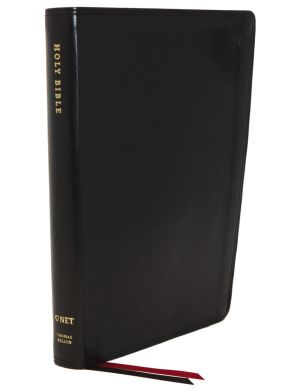 NET Bible, Thinline, Leathersoft, Black, Thumb Indexed, Comfort Print: Holy Bible