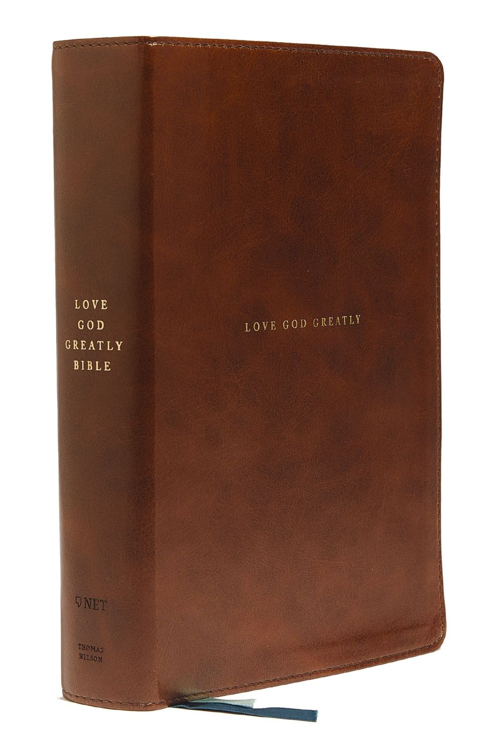 NET, Love God Greatly Bible, Leathersoft, Brown, Thumb Indexed, Comfort Print: Holy Bible