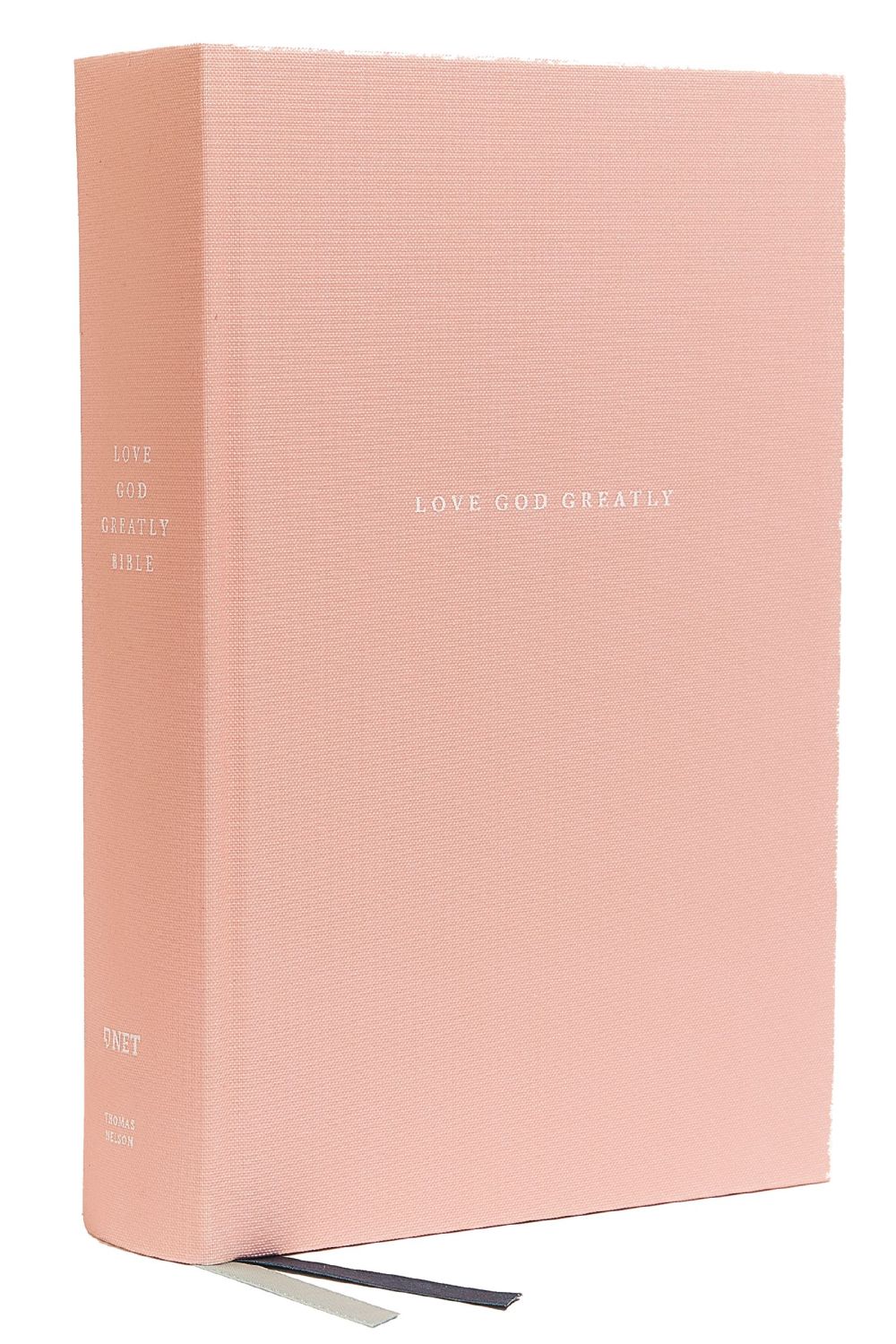 NET, Love God Greatly Bible, Cloth over Board, Pink, Comfort Print: Holy Bible