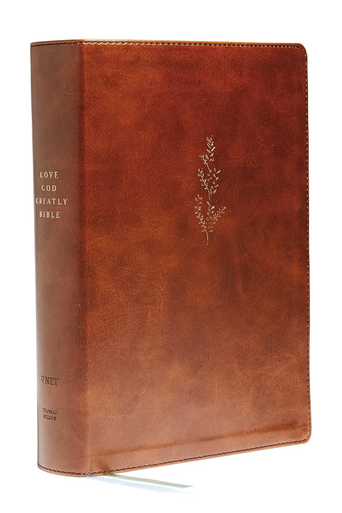 Young Women Love God Greatly Bible: A SOAP Method Study Bible (NET, Brown Leathersoft, Comfort Print) cover image
