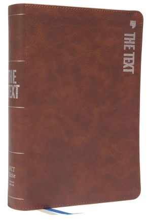 NET, The TEXT Bible, Leathersoft, Brown, Comfort Print: Uncover the message between God, humanity, and you *Like New*