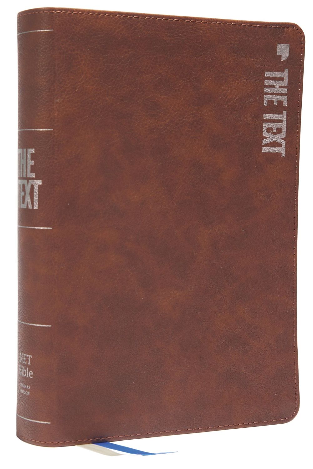 The TEXT Bible, NET, Leathersoft, Brown, Comfort Print: Uncover the message between God, humanity, and you *Very Good*