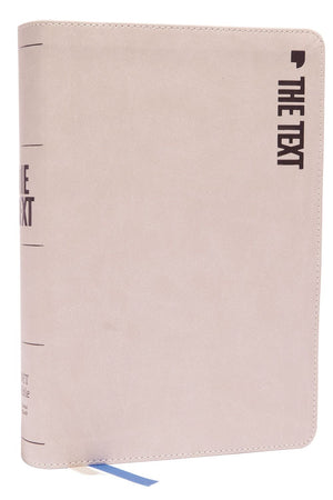 The TEXT Bible: Uncover the message between God, humanity, and you (NET, Stone Leathersoft, Comfort Print) *Like New*