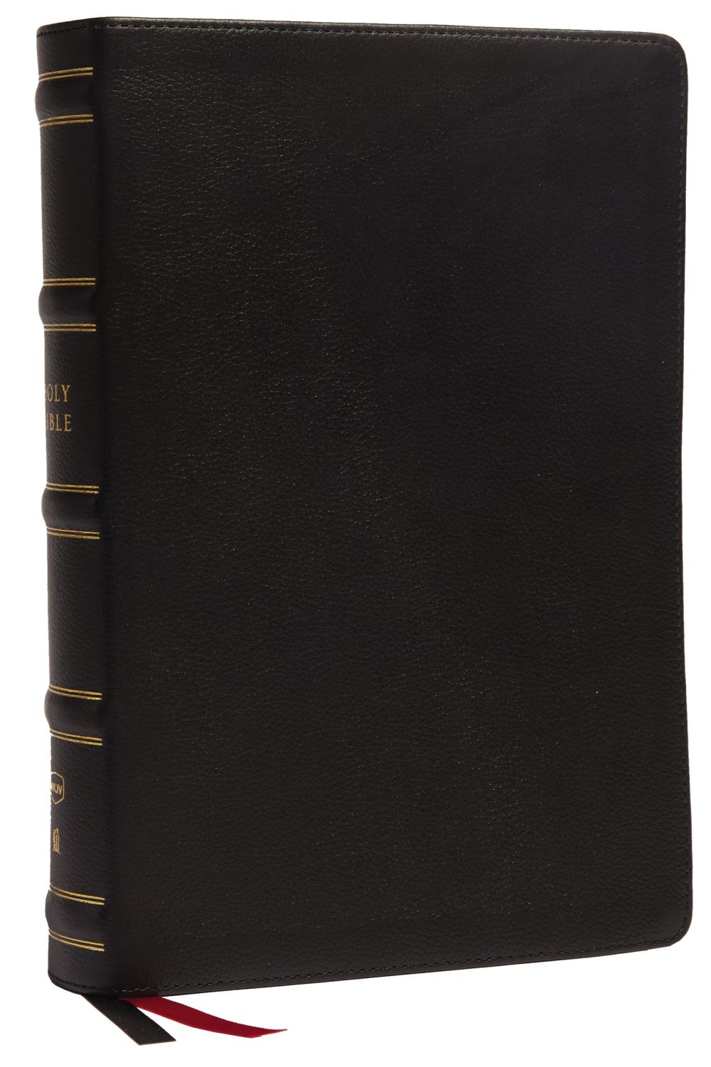 NKJV, Single-Column Wide-Margin Reference Bible, Genuine Leather, Black, Red Letter, Comfort Print: Holy Bible, New King James Version