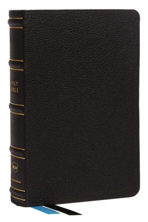 NKJV, Compact Bible, Maclaren Series, Genuine Leather, Black, Comfort Print: Holy Bible, New King James Version *Like New*