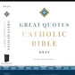 NRSVCE, Great Quotes Catholic Bible, Leathersoft, Blue, Comfort Print: Holy Bible *Like New*