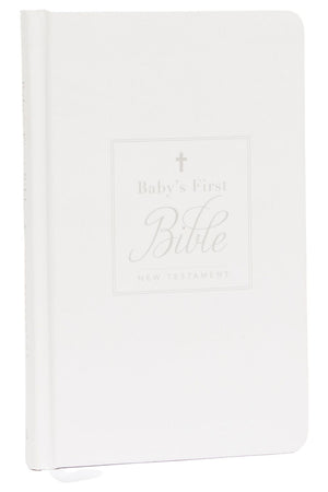 KJV, Baby's First New Testament, Hardcover, White, Red Letter, Comfort Print: Holy Bible, King James Version *Like New*