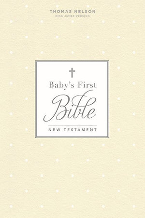 KJV, Baby's First New Testament, Hardcover, White, Red Letter, Comfort Print: Holy Bible, King James Version *Like New*