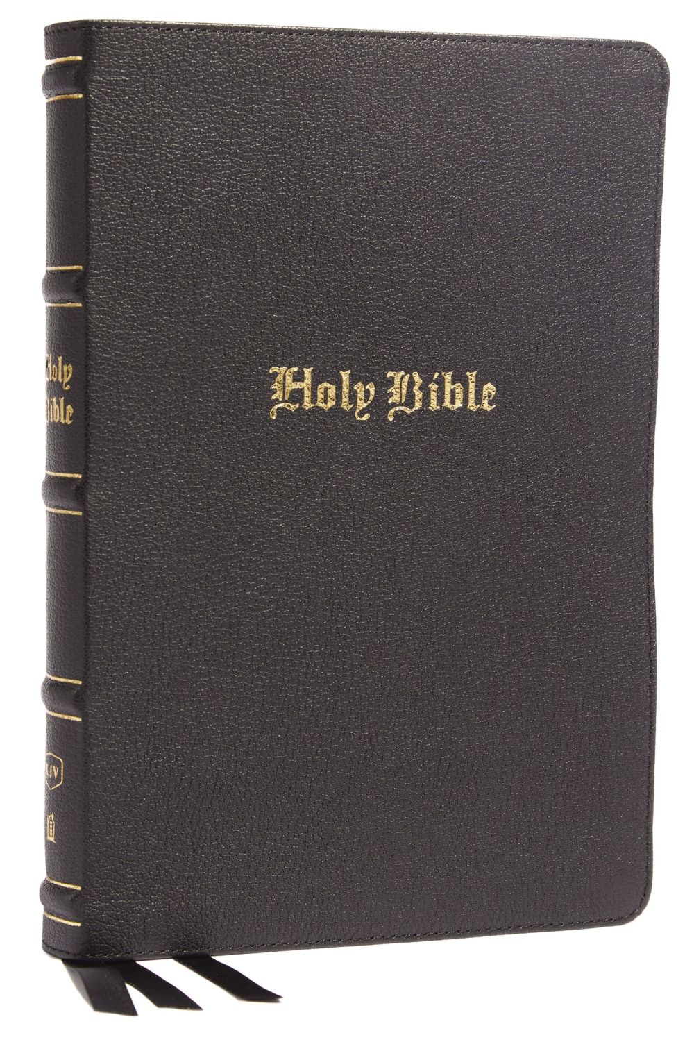 KJV Holy Bible: Large Print Thinline, Black Genuine Leather, Red Letter, Comfort Print: King James Version *Very Good*