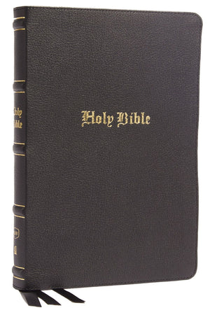 KJV Holy Bible: Large Print Thinline, Black Genuine Leather, Red Letter, Comfort Print: King James Version *Very Good*