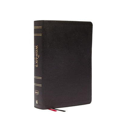 NKJV, The Woman's Study Bible, Genuine Leather, Black, Red Letter, Full-Color Edition, Thumb Indexed: Receiving God's Truth for Balance, Hope, and Transformation