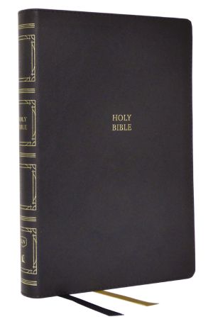 KJV, Paragraph-style Large Print Thinline Bible, Leathersoft, Black, Red Letter, Comfort Print: Holy Bible, King James Version