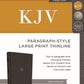 KJV, Paragraph-style Large Print Thinline Bible, Leathersoft, Black, Red Letter, Comfort Print: Holy Bible, King James Version