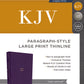 KJV Holy Bible: Paragraph-style Large Print Thinline with 43,000 Cross References, Purple Leathersoft, Red Letter, Comfort Print: King James Version