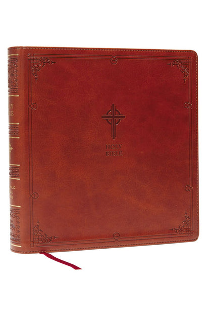 NABRE XL, Catholic Edition, Leathersoft, Brown, Comfort Print: Holy Bible *Acceptable*