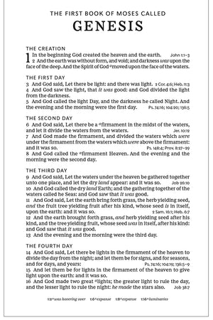 KJV Holy Bible: Large Print Single-Column with 43,000 End-of-Verse Cross References, Black Genuine Leather, Personal Size, Red Letter, Comfort Print: King James Version
