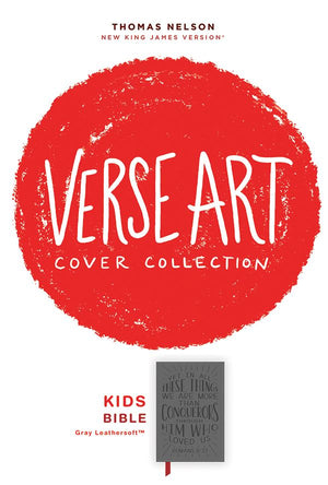 NKJV, Holy Bible for Kids, Verse Art Cover Collection, Leathersoft, Purple, Comfort Print: Holy Bible, New King James Version