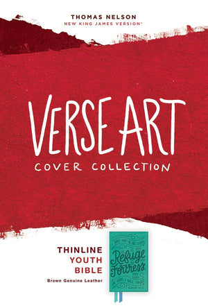 NKJV, Thinline Youth Edition Bible, Verse Art Cover Collection, Leathersoft, Teal, Red Letter, Comfort Print: Holy Bible, New King James Version